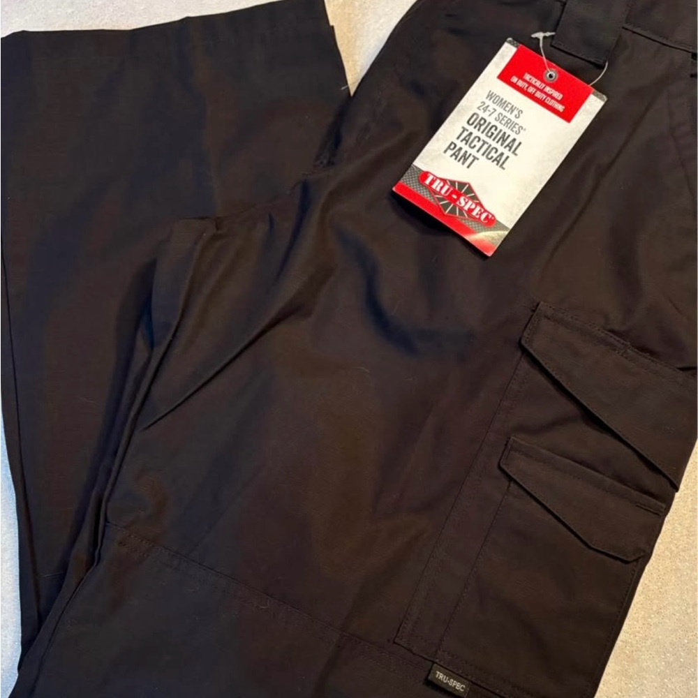 Women's Multiple Sizes Black Tru-Spec Tactical Cargo Pants